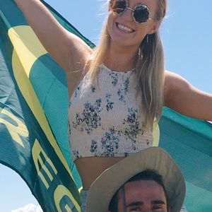 Urban outfitters halter tie crop top